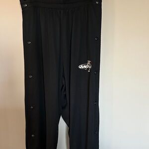 And One Black Snap Button Track Pants